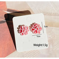 Flocked Velvet Cartoon Stud Earrings 7 Cute Designs view 8