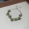 Silver Green Bracelet