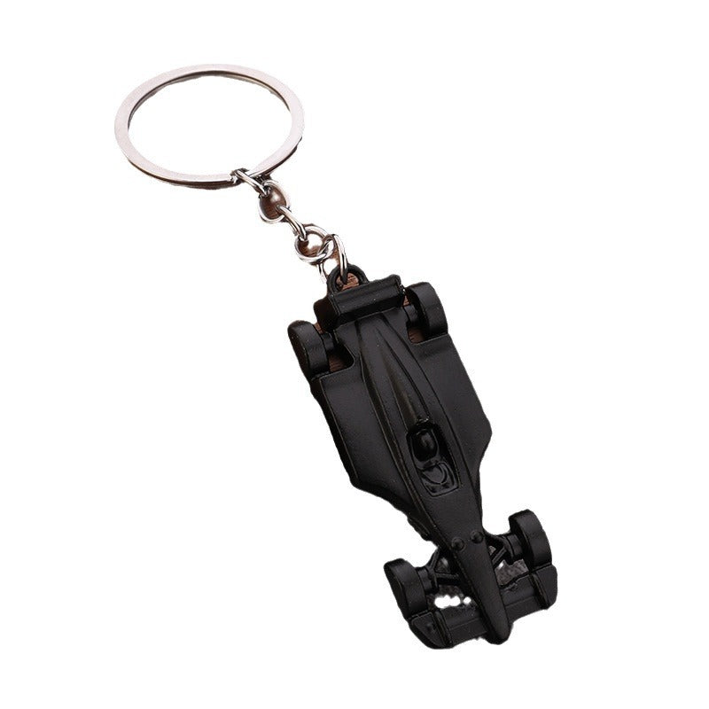 Zinc Alloy F1 Race Car Metal Keychain for Men