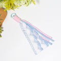 Lace Cord Tassel Keychain Multicolor Ribbon Fabric Charm view 3