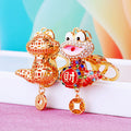 Crystal Fortune Snake Keychains with Cords and Loose Braided Loops view 4