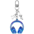 Transparent Blue Headphone and Music Note Clip Keychain Eight-Color Collection view 5