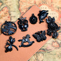 Black Animal and Nature Silhouette Charms in Eight Designs view 1