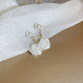 Mixed Gold Tone Pearl Chain Flower Hoop Earrings Eleven Styles view 12