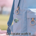 Round Tree Of Life Keychain With Metal Ring, Chain And Printed Disc view 3