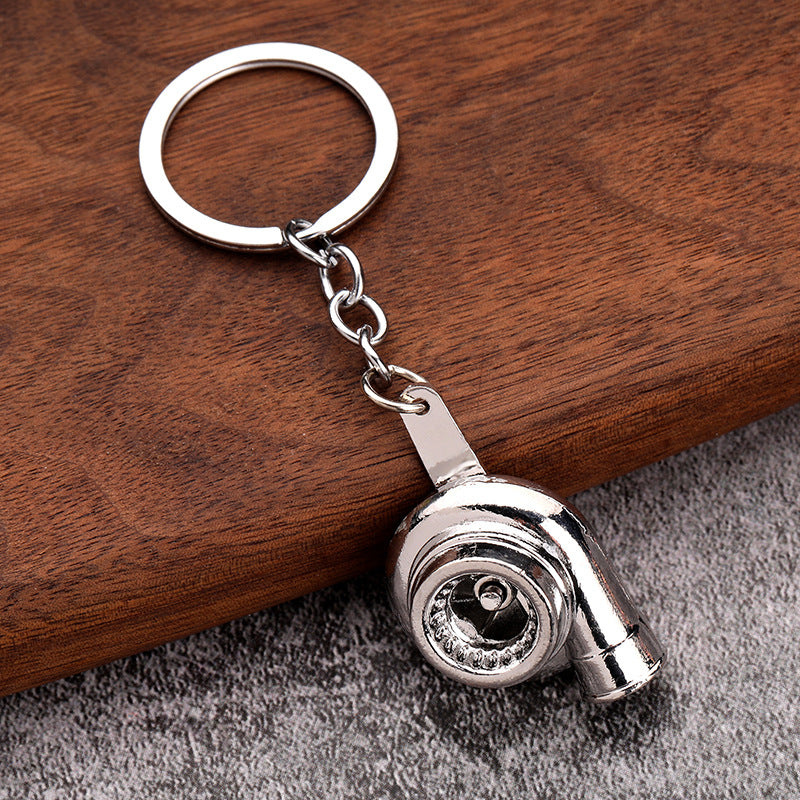 Turbo Gear Shift Wheel Brake Disc Shock Caliper Metal Keychain