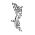 White Gold Tone Maple Leaf Two Designs Metal Brooch Pin view 6