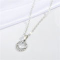 Silver Tone Crystal Smiley Necklace and Matching Earring Options view 3