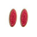 Colorful Oval Statement Stud Earrings Fashion Jewelry view 5