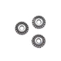 Beaded Edge Large Hole Ring Spacers in Two Antique Finishes view 5
