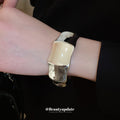 Seventeen Mixed Gold Or Silver Wave Openwork And Wide Cuff Bracelets view 4