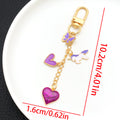 Six Celestial Floral and Sweet Metal Clasp Keychain Designs view 10