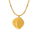 Figure In Hat Irregular Pendant Necklace Bead Station Chain view 5