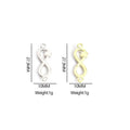 Rhinestone Infinity Evil Eye Two Loop Connectors in 12 Styles view 2