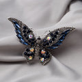 Crystal Rhinestone Butterfly Brooch Champagne Purple Blue Red view 3