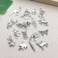 Antique Silver Elephant Metal Charms with 20 Listed Options view 2