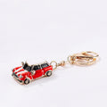 Enamel Mini Car Model Metal Keychain Gold Ring Clasp view 10