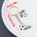 Trophy Shoe or Jersey Soccer Theme Keychains with Metal Hardware view 7
