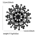 Radiating Crystal Flower Brooch Pin in Four Colors view 9