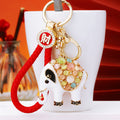 Jeweled Elephant and Auspicious Charm Keychains in Forty-One Designs view 4