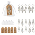 Silver Metal Dreamcatcher Keychain Feather Bead Mix view 1