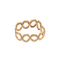 Metal Spiral Disc Stretch Bracelet Gold Silver 4 Styles view 5