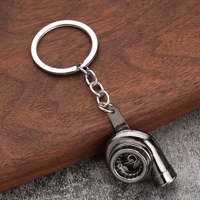 Turbo Gear Shift Wheel Brake Disc Shock Caliper Metal Keychain