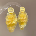 Colorful Disc Cluster Grape Drop Stud Earrings Fashion Jewelry view 7