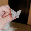 Seven Mixed Butterfly Crystal Rings And Left Or Right Ear Clips view 2