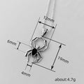 Colored Oval Spider Pendant Necklace In Gold And Silver Tones view 5