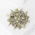 Eight Point Beaded Star Brooch in Red or Turquoise view 3