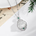 Laughing Buddha Pendant Necklaces Silver Tone 4 Stone Looks view 9