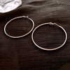 Silver 7cm Hoops