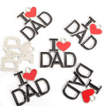 I Love Mom Dad and Papa Enamel Word Charms in Three Styles view 4