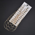 Gold and Silver Twelve-Pair Graduated Large Hoop Sets view 2