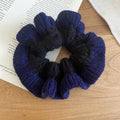 Knit Color-Block Flower Scrunchie Hair Ties 4 Styles view 8