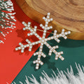 Crystal Snowflake Brooch in Gold or Silver Tone Jewelry view 2