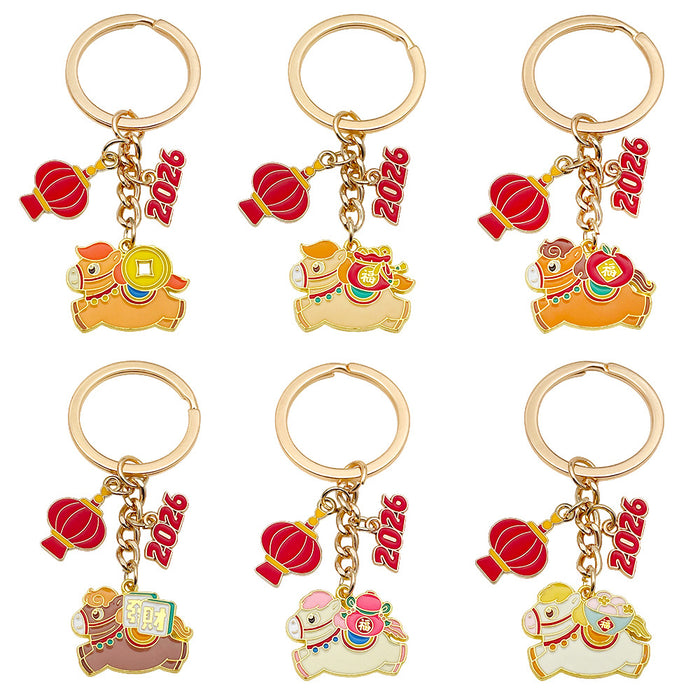 Horse Charm Keychains Featuring Horse Across 30 Pictured Variations