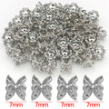 Three Shape Double Layer Metal Bead Caps Jewelry Findings view 8
