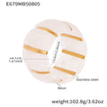 Marbled Resin Stretch Bracelet in Nine Colorways with Gold Tone Separators view 11