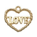 Yellow Heart and Letter Metal Charms with 26 Listed Options view 7