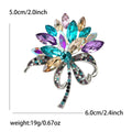 Crystal Flower Bouquet Brooch in Three Color Finishes view 7