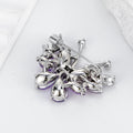 Butterfly Crystal Two Designs Metal Brooch Pin 2.9 x 3.4 cm view 3