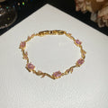 Geometric Zircon Crystal Bracelets Vine and Tennis Styles view 6
