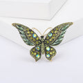 Large Crystal Butterfly Brooch in Six Colorways Clothing Pin view 8