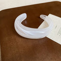 Acrylic Marbled Open and Square Cuff Bangles 16 Colors view 1