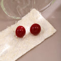 Red Star and Square Stud Earrings in Three Designs view 2