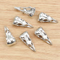 Bird Skull Skeleton Metal Pendant Charms in Silver Tone view 3