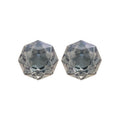 Blue Gray Faceted Round Stud Earrings Fashion Jewelry view 5