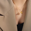 Gold Lotus Necklace